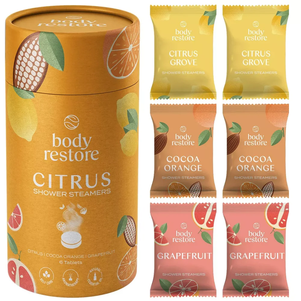Shower Steamers with 100% Natural Essential Oil - Citrus - 6ct