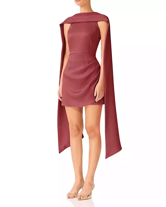 Calista Neck Scarf Mini Dress
