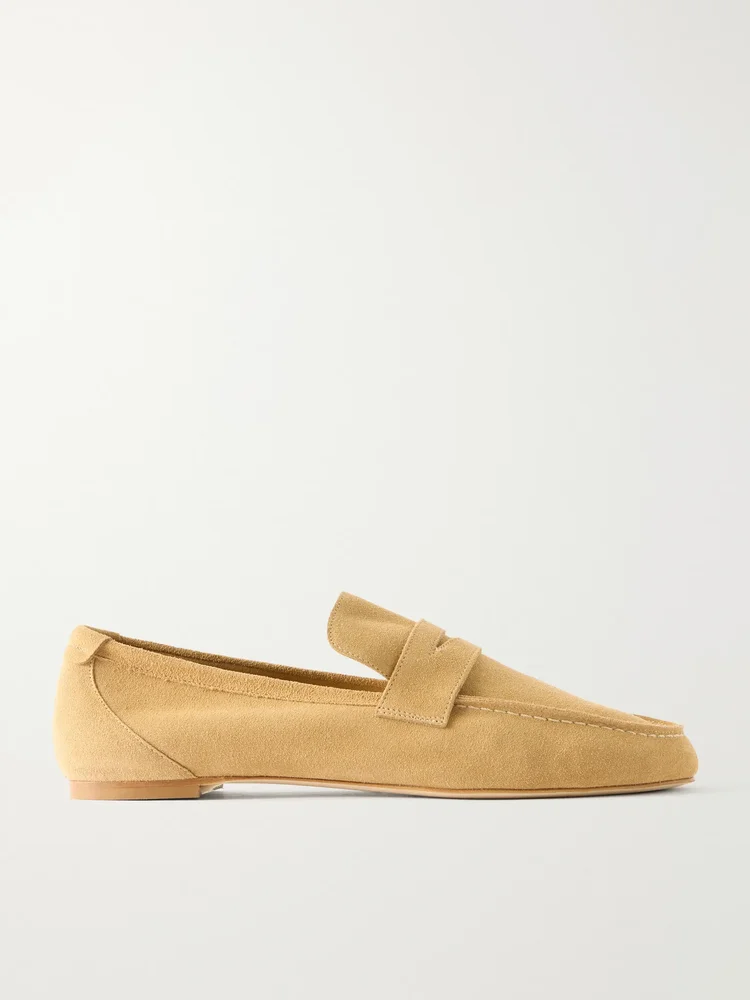 Leather penny loafers