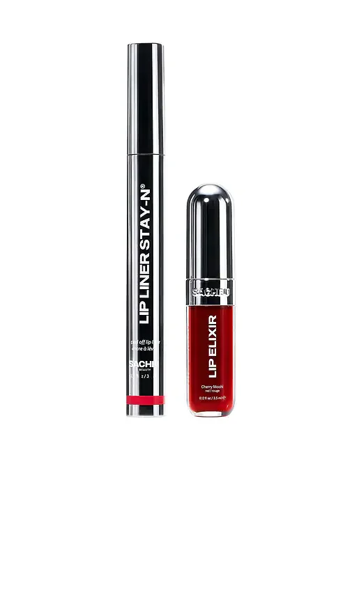 Lip Liner STAY-N & Lip Elixir Bundle Line & Shine Sacheu