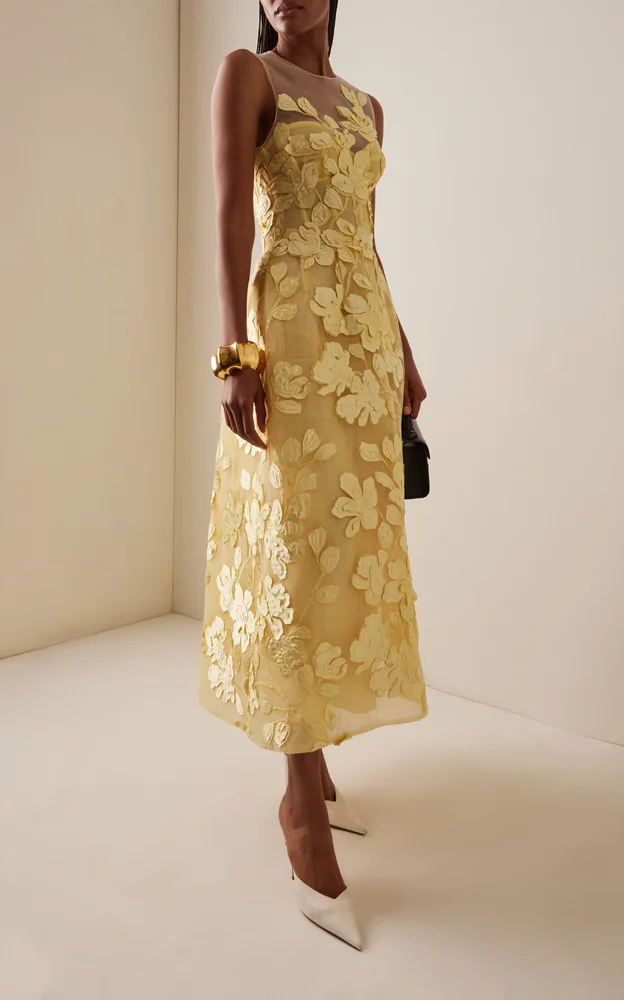 Floral Embroidered Dress