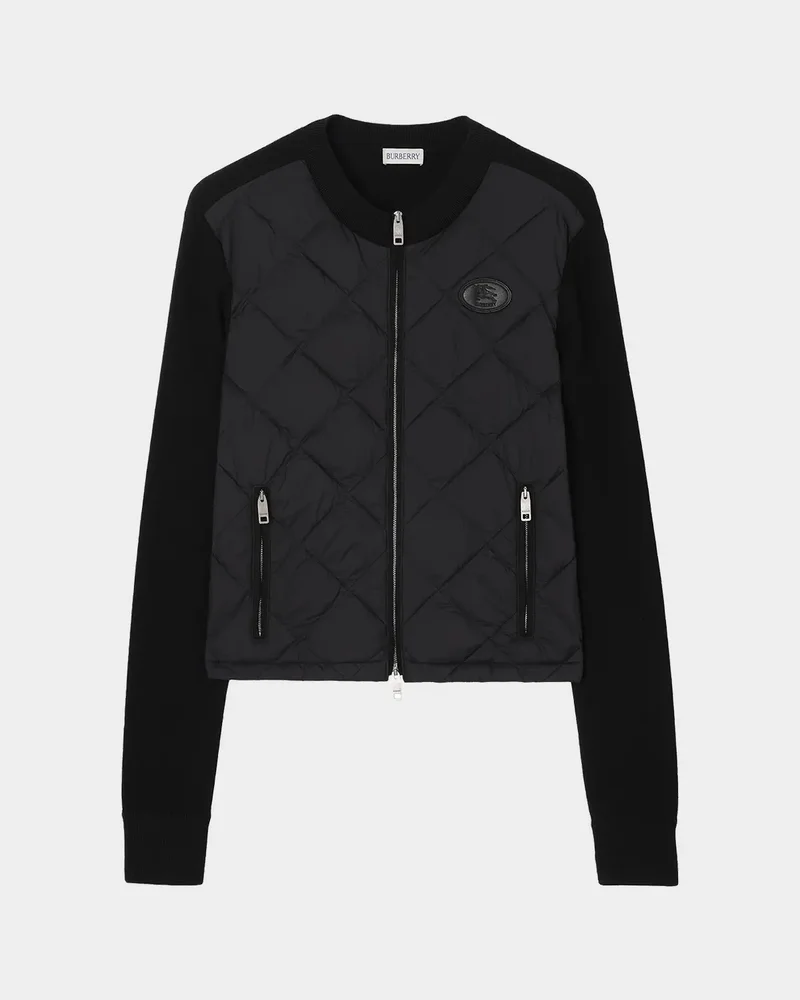 Quilted Knit Wool-Blend Jacket