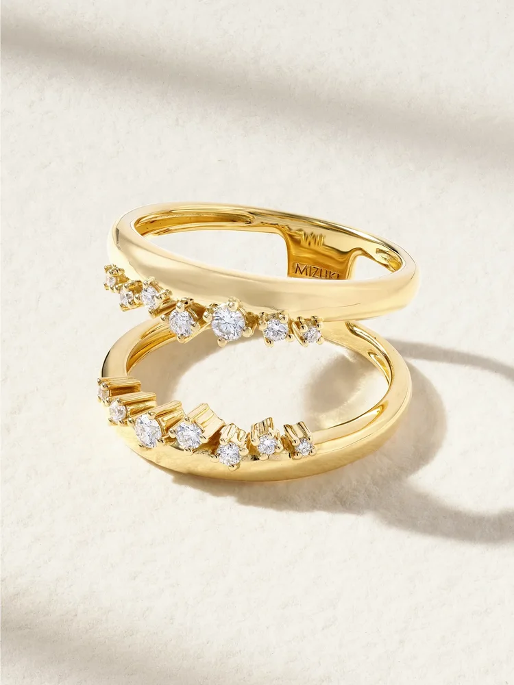 14-karat gold diamond ring