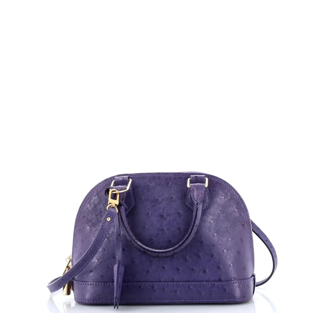 Louis Vuitton Alma Handbag Ostrich BB