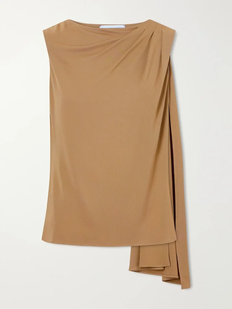 Floriana draped jersey blouse