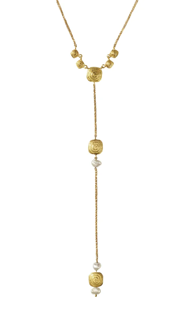 18k Yellow Gold Deco Talisman Necklace