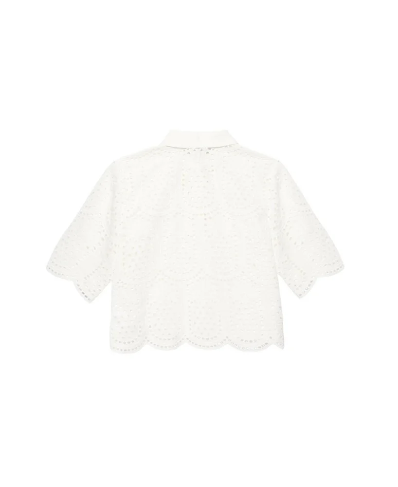 Women's Cotton Broderie Shirt