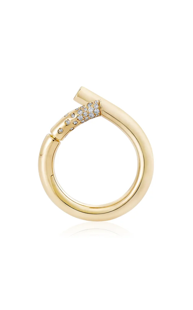 Loop 18K Yellow Gold Diamond Ring