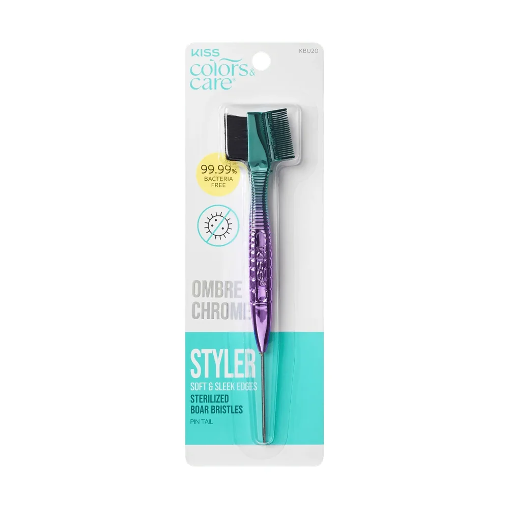 Colors & Care Ombre Chrome 3-in-1 Edge Boar Bristle Brush | Edge