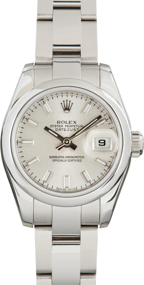 Pre-Owned Rolex Lady-Datejust 26 179160 Silver Dial Stainless Steel