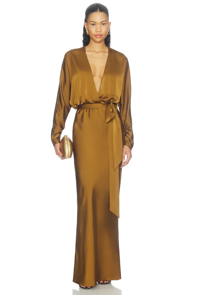 Dolman Sleeve Maxi Dress