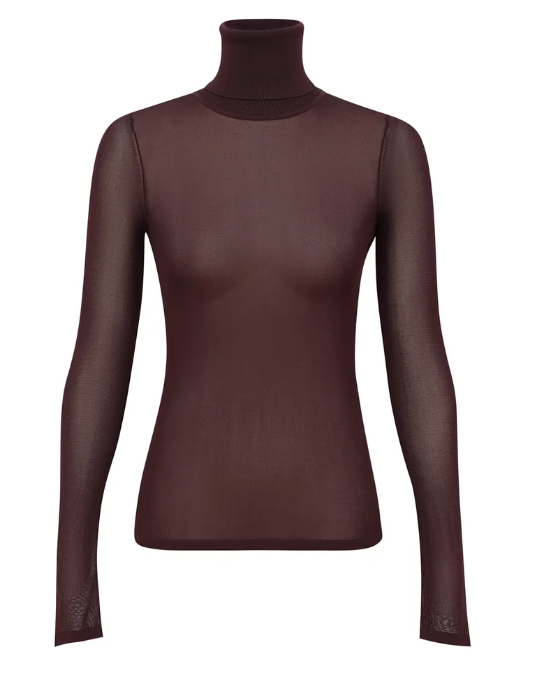 Fine Knit High Neck Top