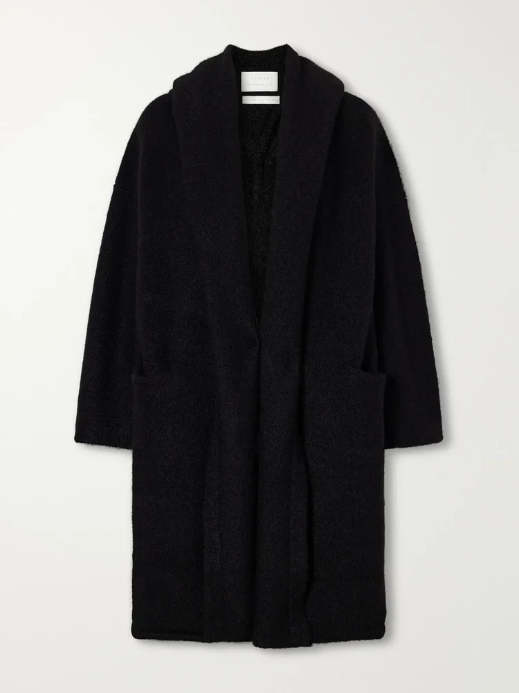 Alpaca-blend coat