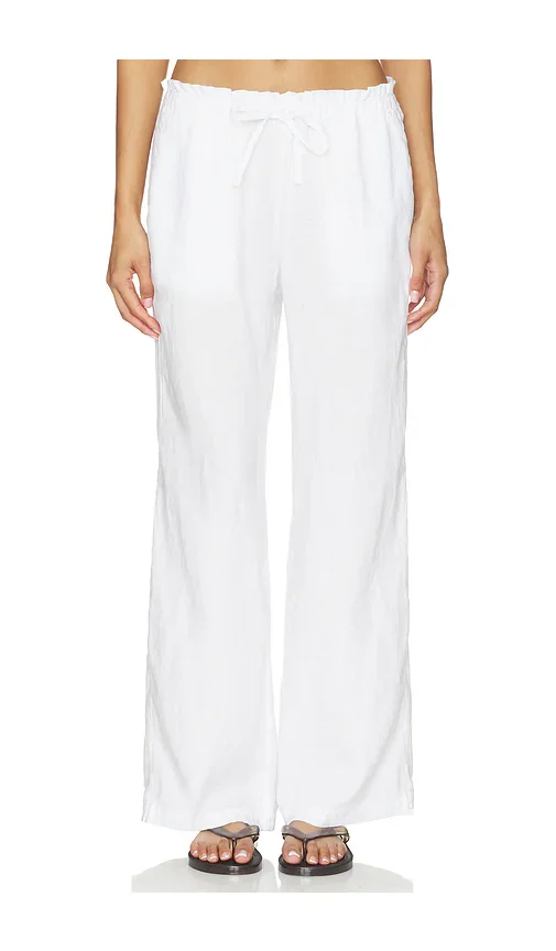 Paperbag Waist Linen Pant