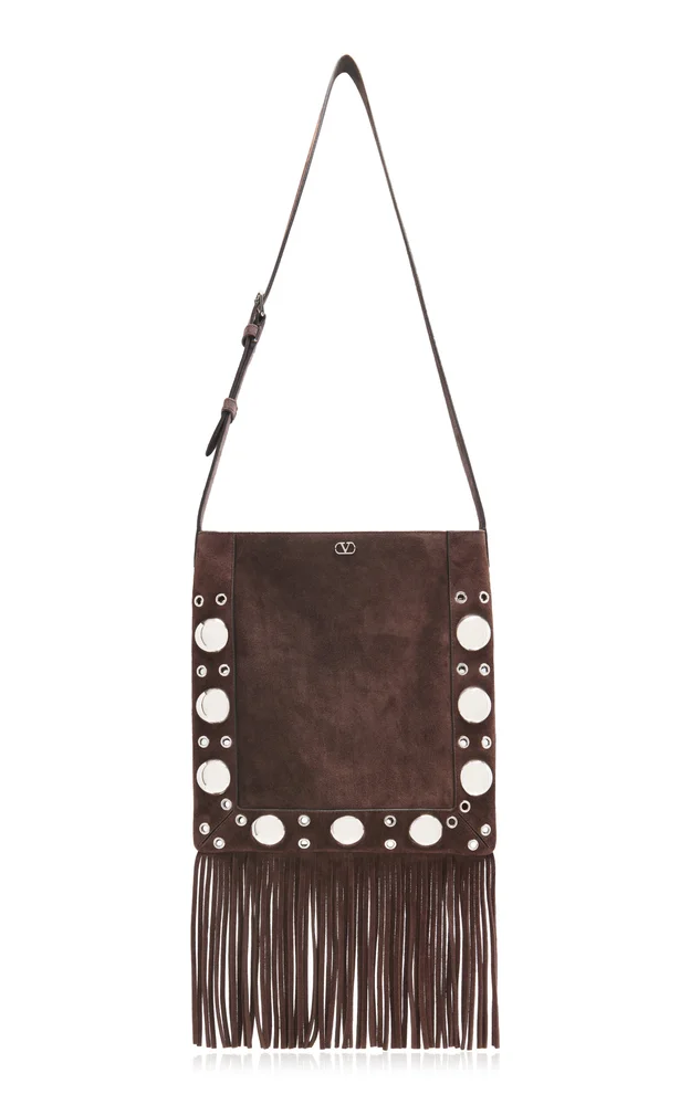 Nellcote Studded Suede Crossbody Bag