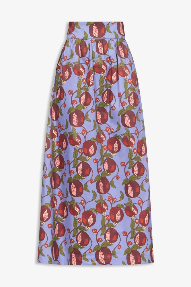 Maxi skirt - Blue and Red