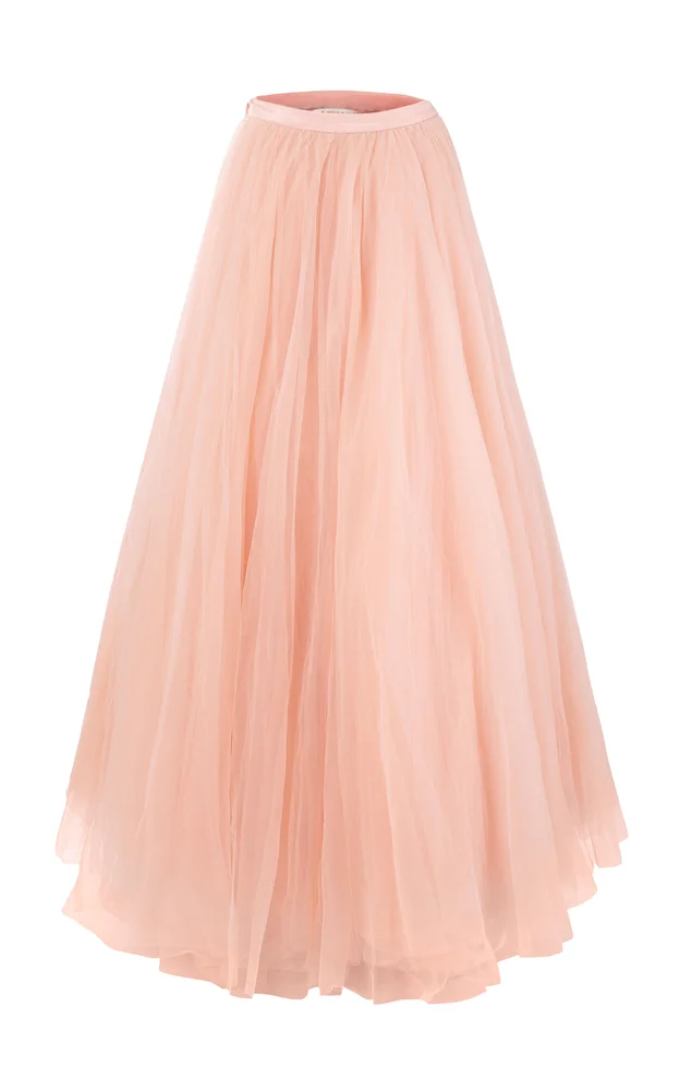 Ballet Rose Embellished Tulle Maxi Skirt