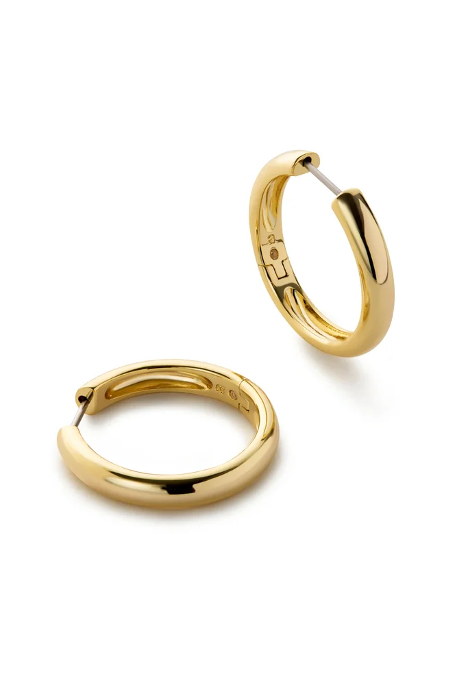 Gold Hoop Earrings, Giulia Large