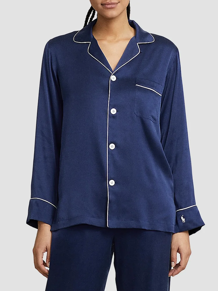 Heritage Silk Laurel 2-Piece Stretch Silk Pajama Set