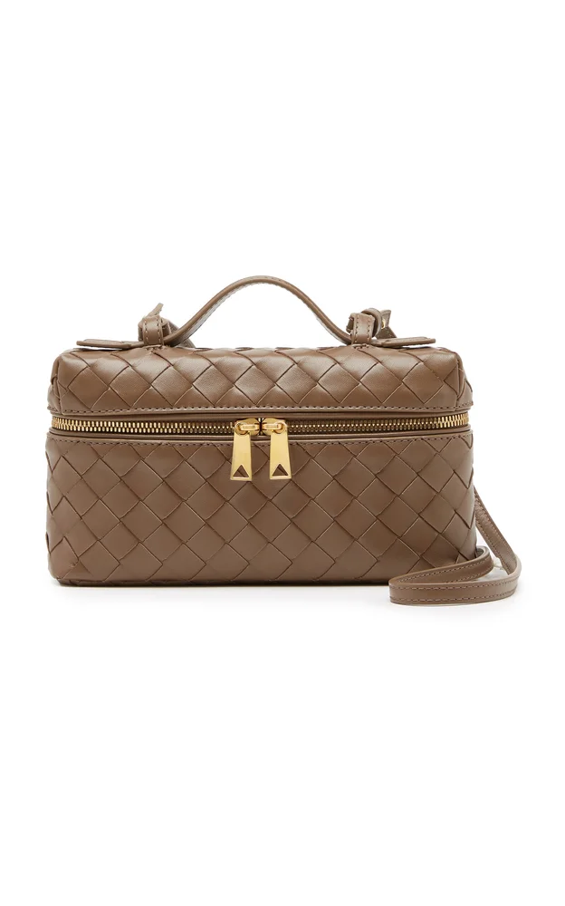 Bang Bang Intrecciato Leather Vanity Case
