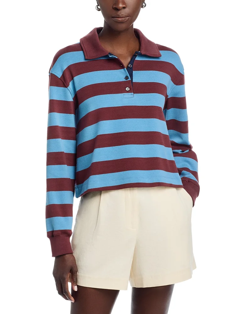 Barrett Striped Polo Top