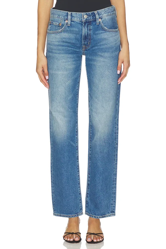 Issa Mid Rise Relaxed Straight Jeans