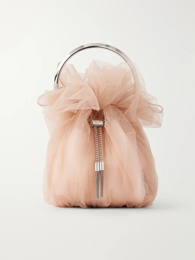 Bon Bon Mini Gathered Tulle Top-Handle