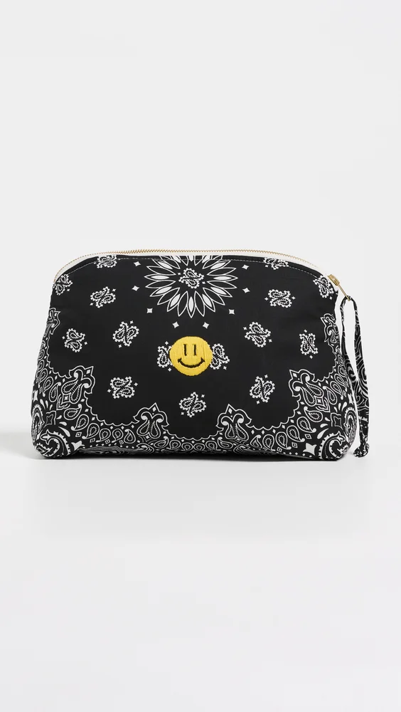 Large Happy Face Bandana Vanity Pouch