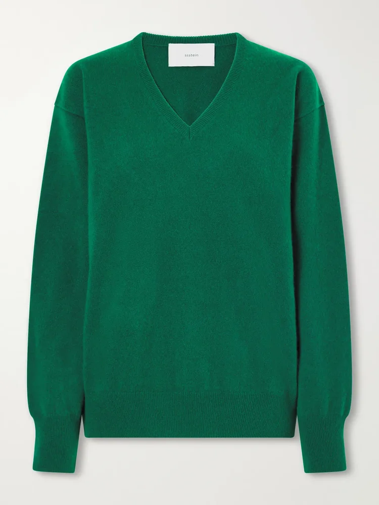 Brushed cashmere sweater