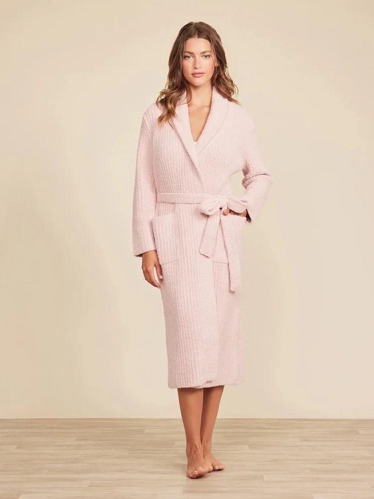 CozyChic Ribbed Robe, Dusty Rose