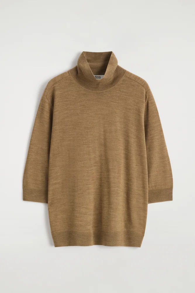 Merino Wool Roll-neck Sweater