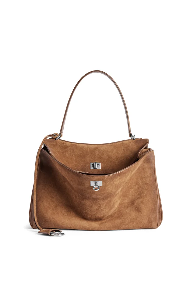 Rodeo Medium Waxed Suede Top Handle Bag