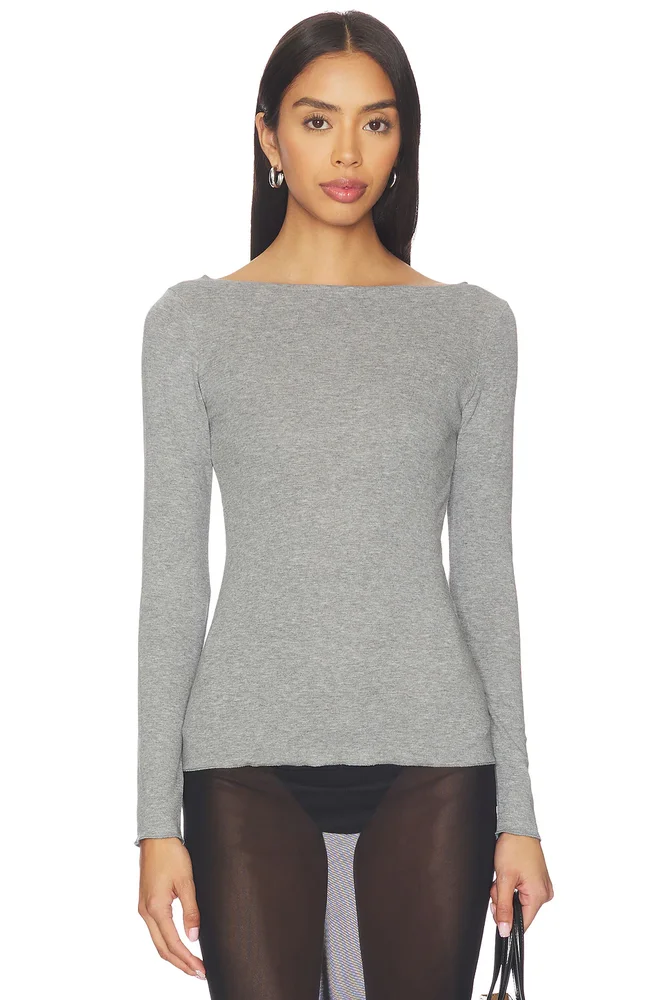 Boatneck Long Sleeve Tee