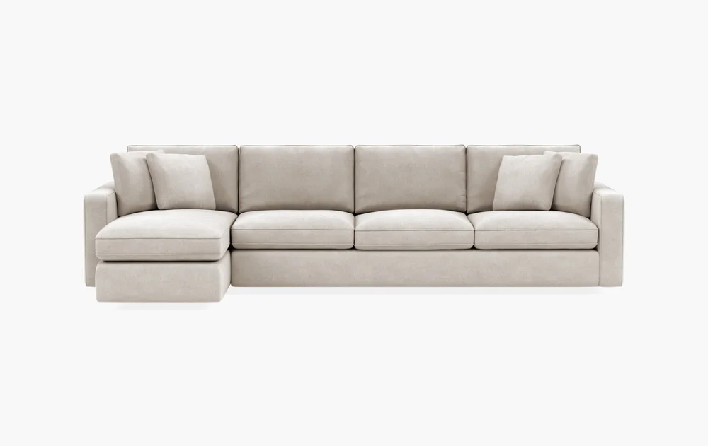 James · 4-Seat Left Chaise Sectional with Storage