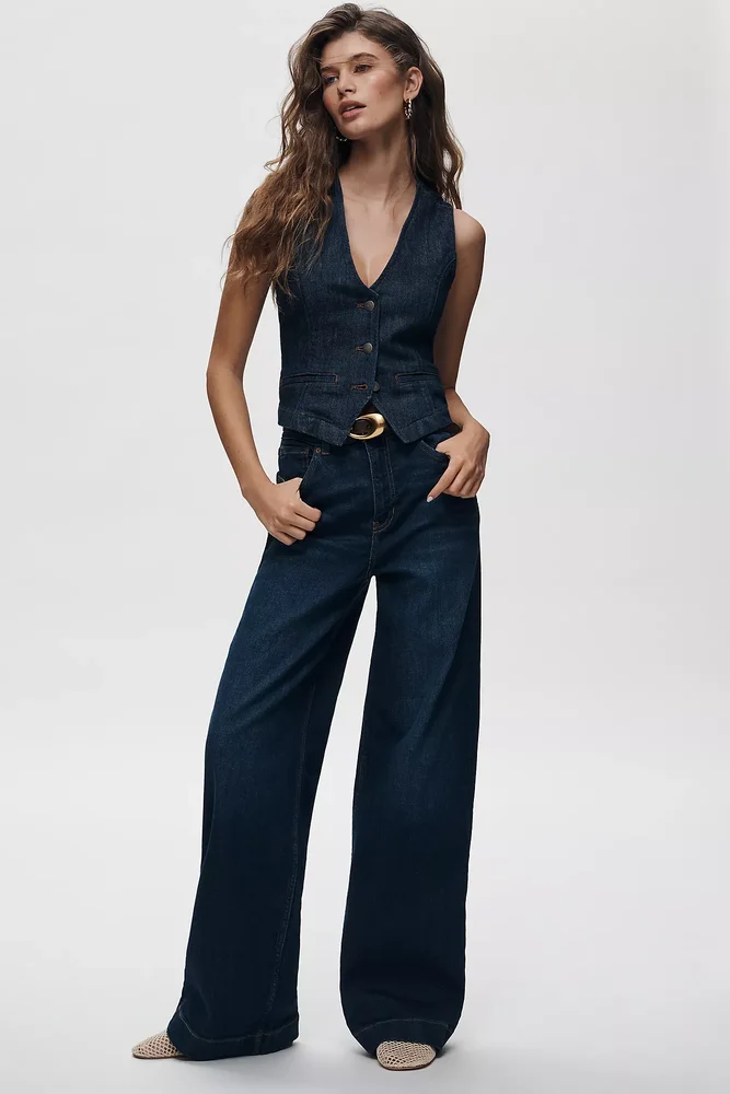 thereformation Reformation Bex High-Rise Wide-Leg Jeans