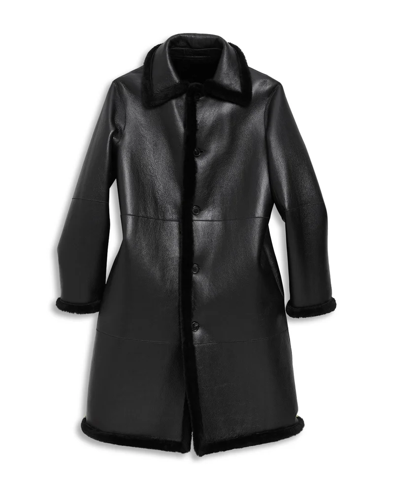 Shearling Trench Coat