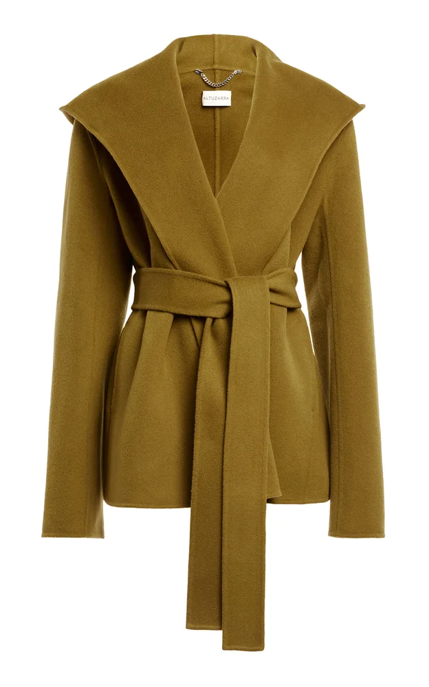 Dugan Belted Wool-Blend Coat