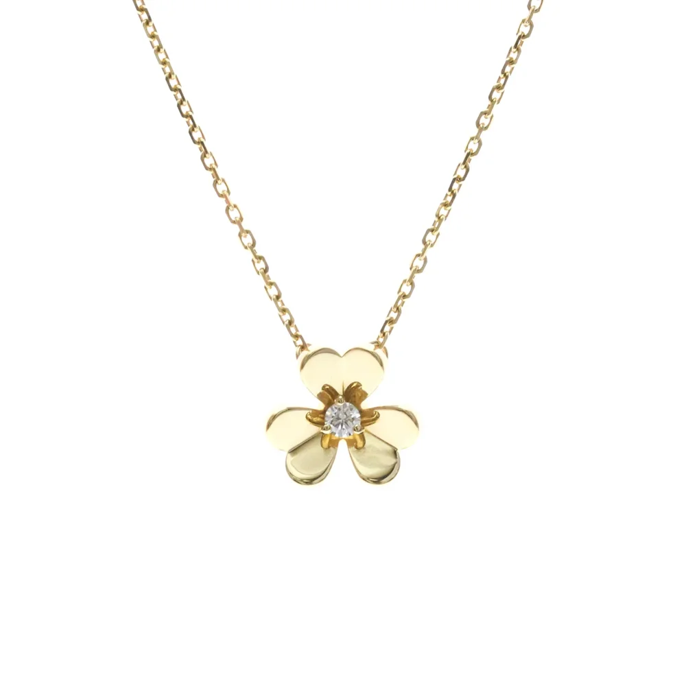 Frivole Mini Pendant Necklace 18K Yellow Gold with Diamond