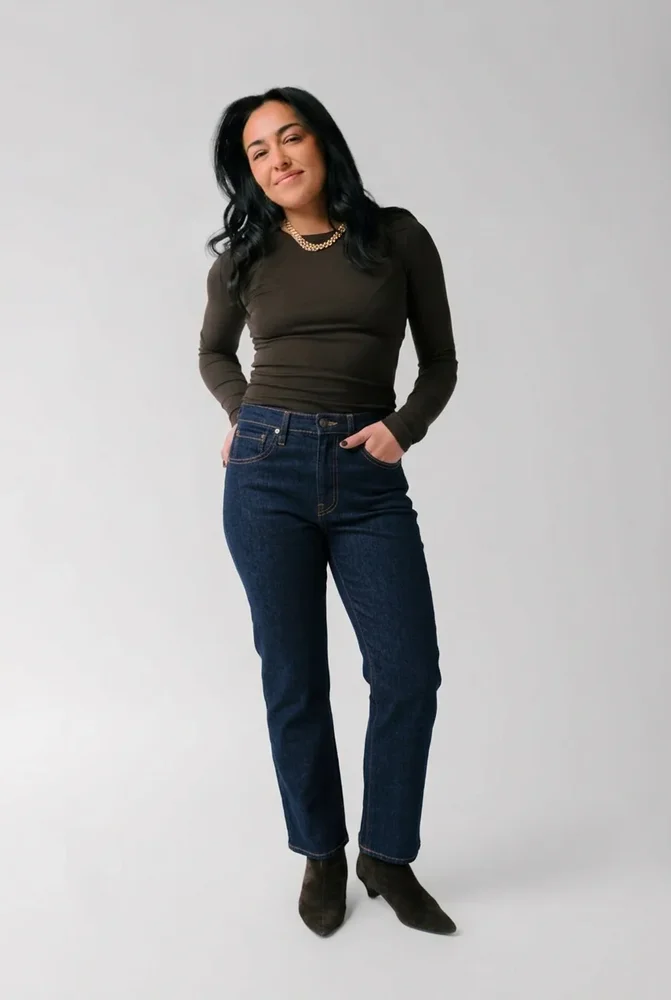 The Kate Petite Straight Leg Jean / Indigo