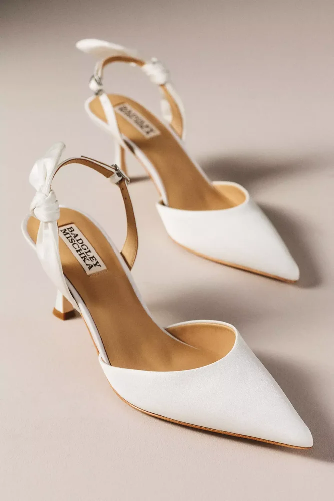 Yuan Bow Slingback Pumps