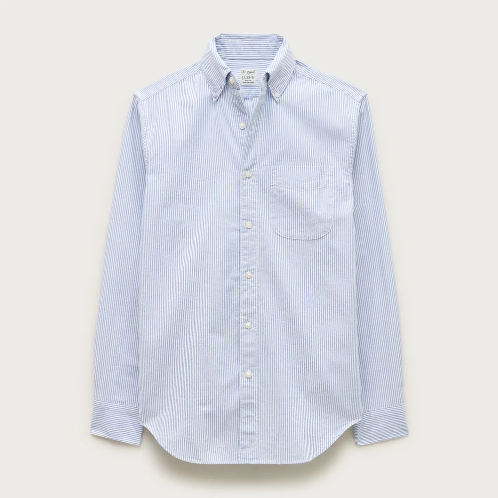 Broken-in organic cotton oxford shirt