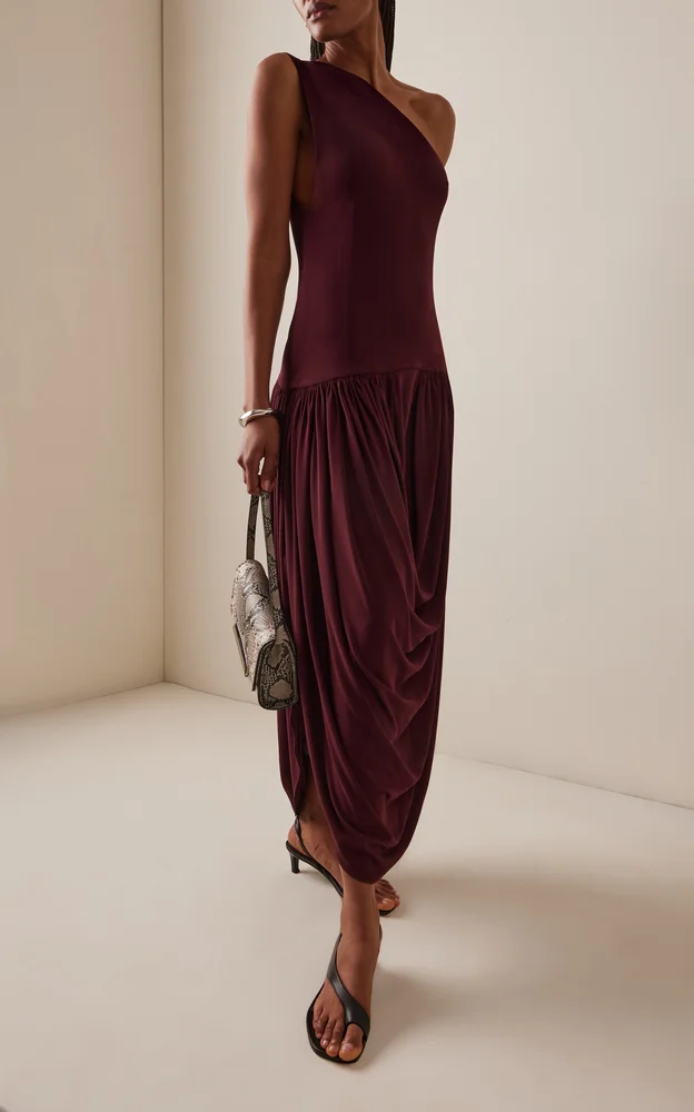 The Mila One-Shoulder Maxi Dress