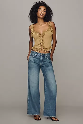 AMO Regina High-Rise Wide-Leg Jeans