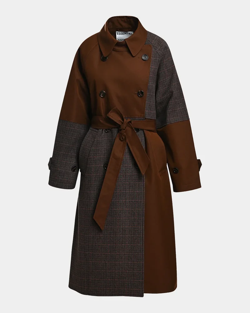 Kagu Patchwork Trench Coat