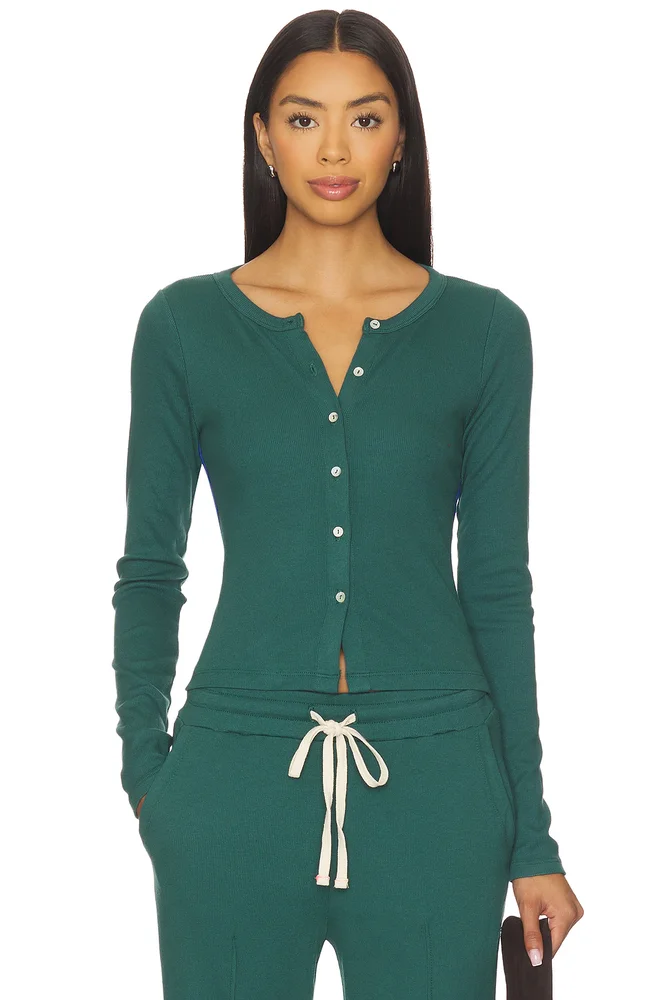 Button Down Long Sleeve Top