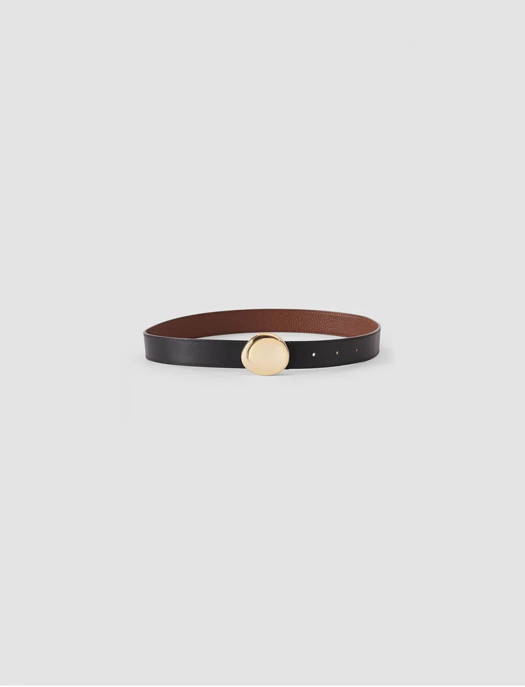 Maeva Reversible Leather Belt