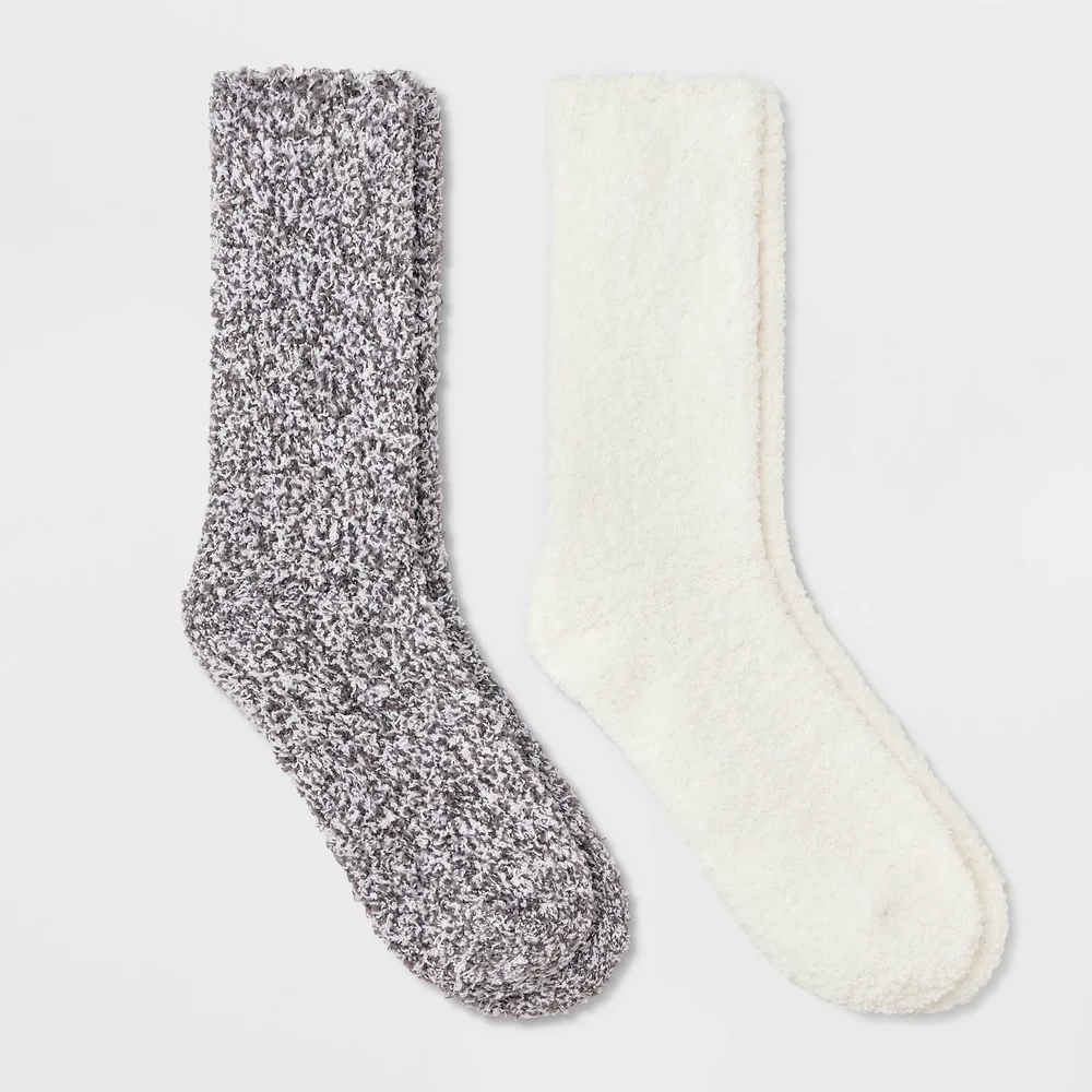 Marled 2pk Cozy Crew Socks