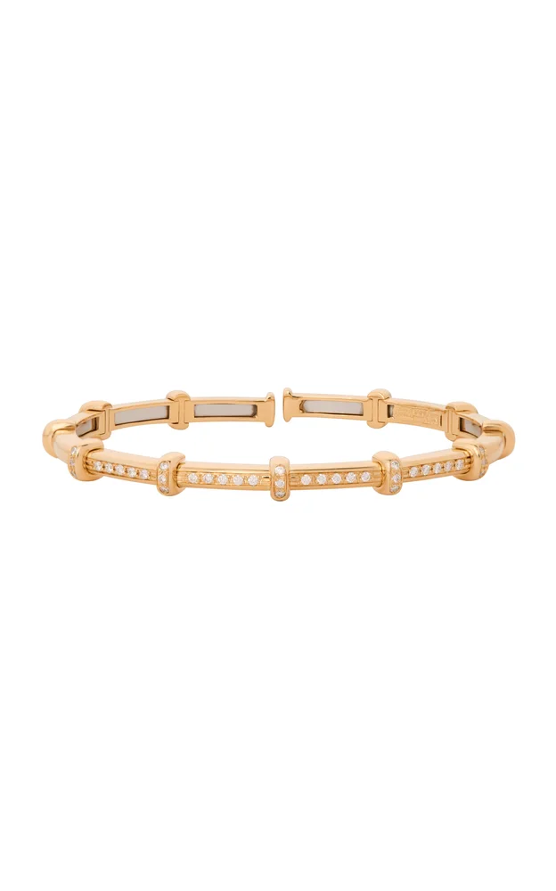 Spring 18K Yellow Gold Diamond Bracelet