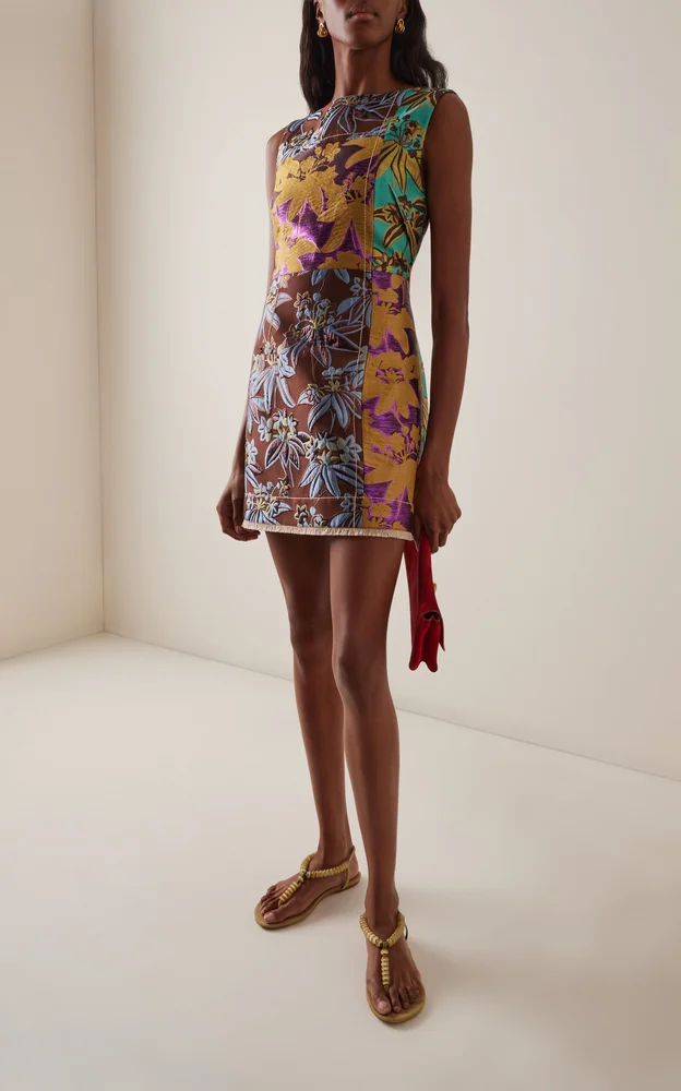 Bodie Jacquard Mini Dress