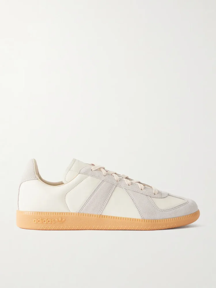 BW Army Suede-Trimmed Leather Sneakers